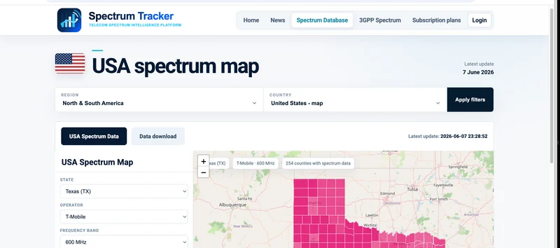 Regional map dashboard preview